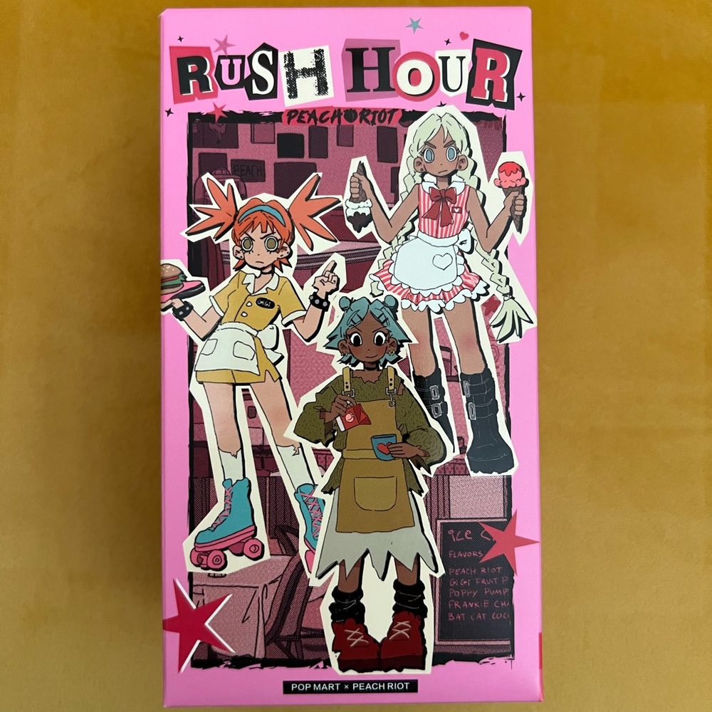 Pop Mart - PEACH RIOT - Rush Hour, Frankie - Autoshop